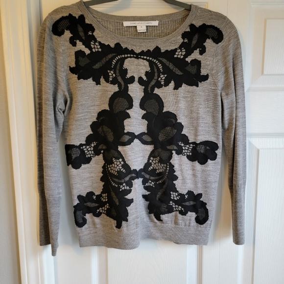 Diane von Furstenberg DVF Shara Sweater Wool Size Medium - Picture 2 of 7